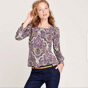 J.Crew Factory Royal Paisley Blouse